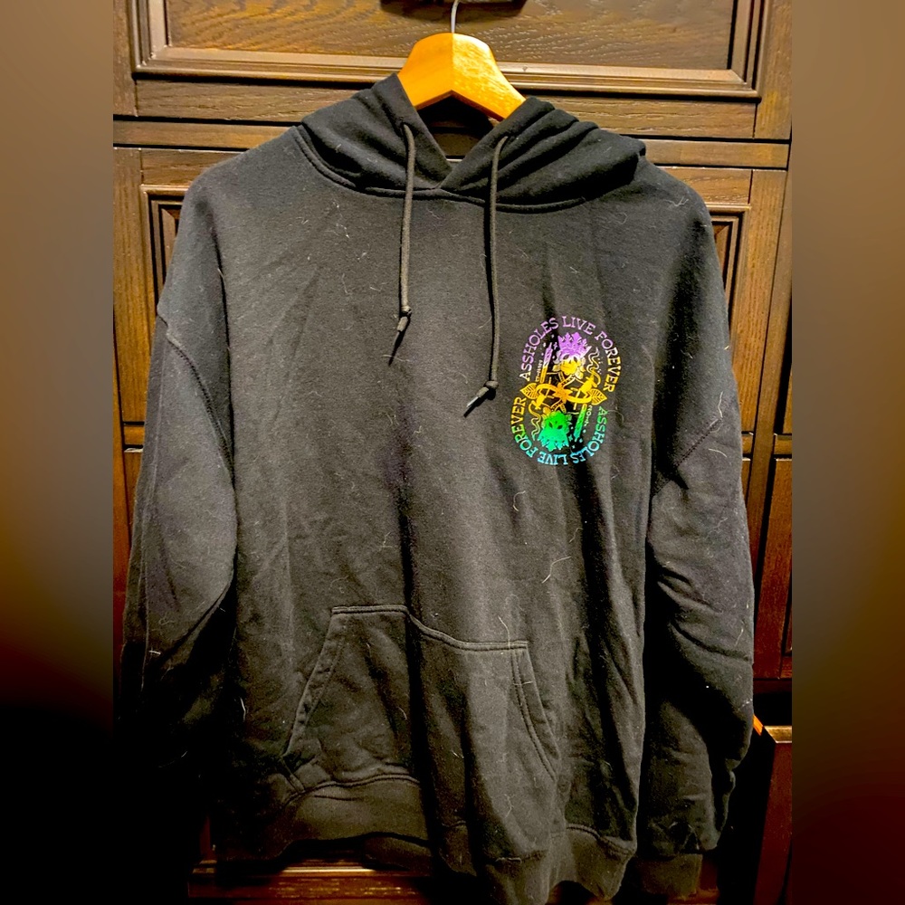 Assholes Live Forever Mardi Gras Hoodie